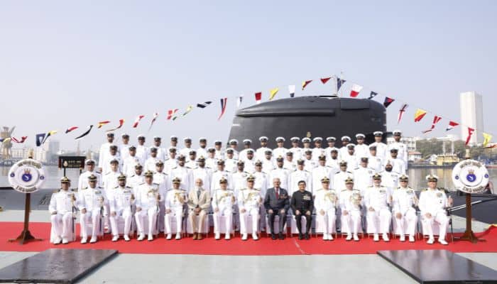 Commissioning Of Fifth Kalvari Class Submarine ‘Vagir’ At Naval Dockyard