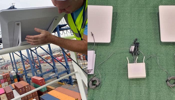 Installed Starlink antenna kit