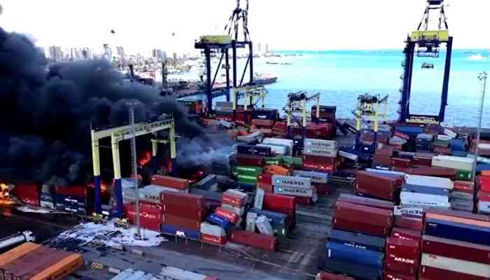 Turkey Port Fire