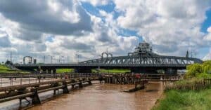 Cargo ship pushed into Wisbech