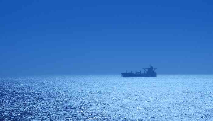 Tanker at sea