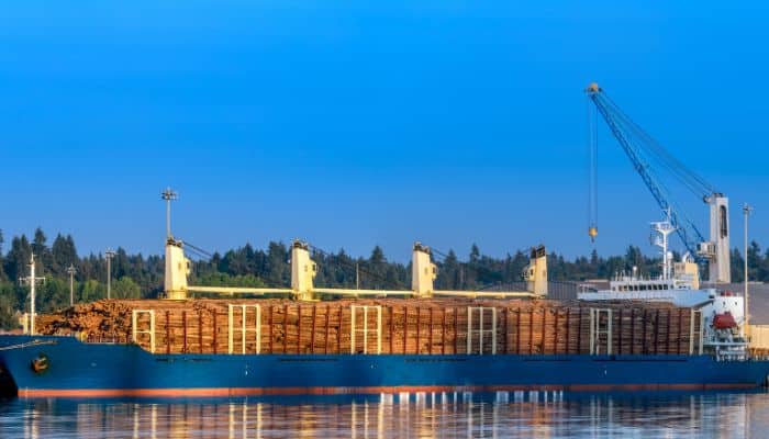 Large Logging Vessel