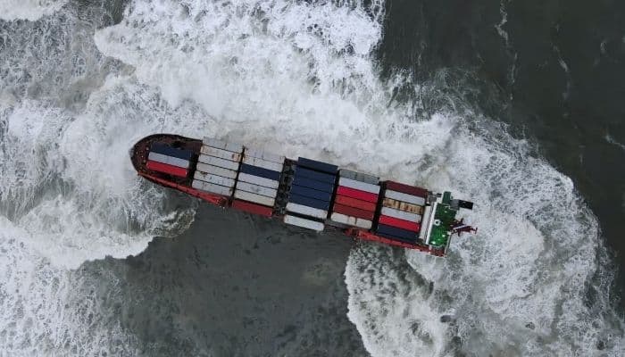 MSC Vessel Loses Over 40 Boxes Overboard 