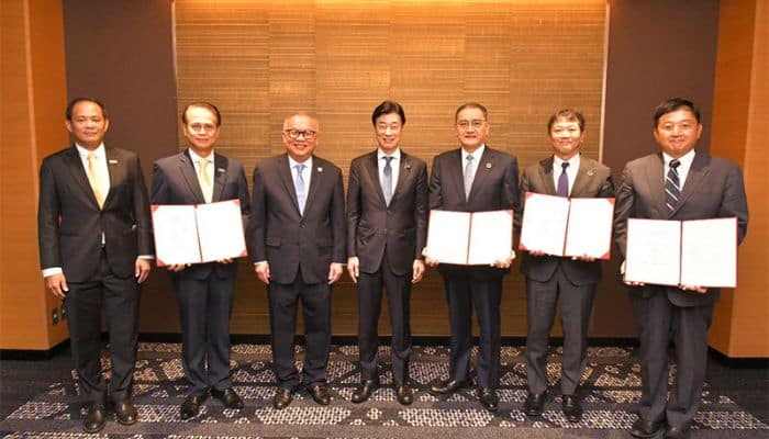 The signing ceremony