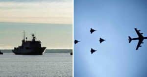 11 Chinese Military Aircraft And Five Naval Vessels Tracked Around Taiwan