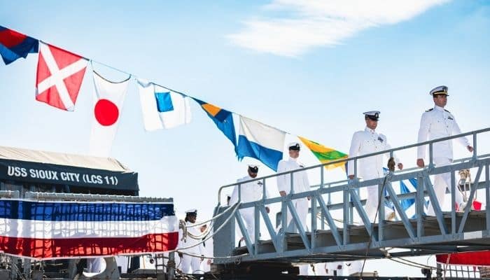 Freedom-variant littoral combat ship (LCS) USS Sioux City (LCS 11) was decommissioned in Mayport