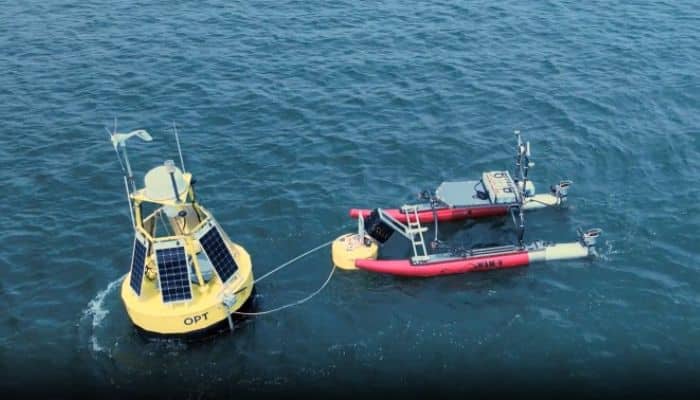 WAM-V Demonstrates Remote Connection To PowerBuoy® For On-Water Charging