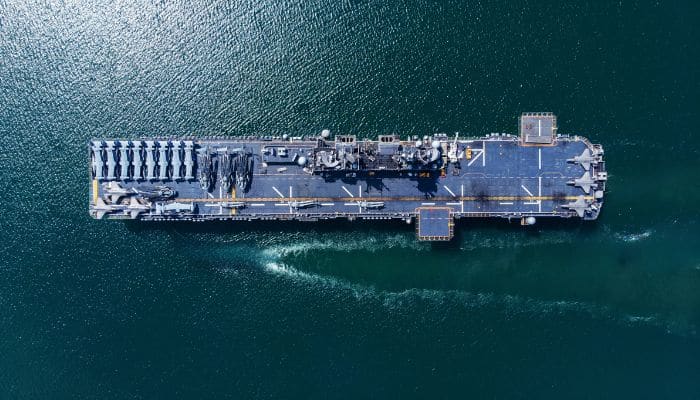 Warships In The Strait Of Hormuz
