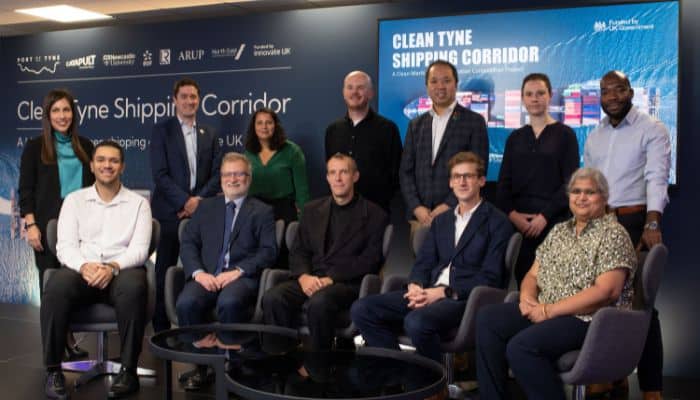 Marwan Elnesr, Lloyds Register; Dr Kayvan Pazouki, Newcastle University; Dr Alan Murphy, Newcastle University; Chris Bell, Arup; and Shipra Samanta, Connected Places Catapult