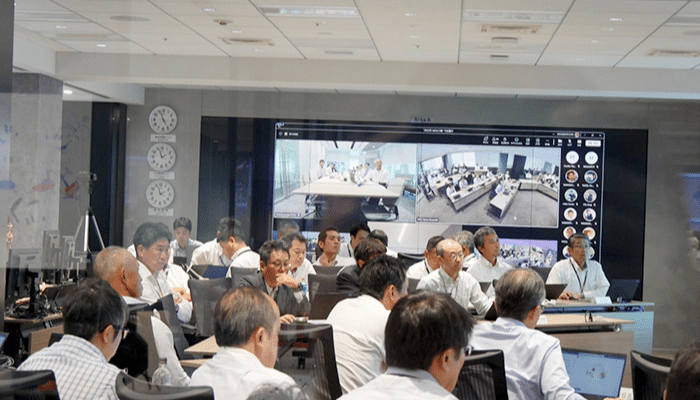 Crisis Response Room during the drill