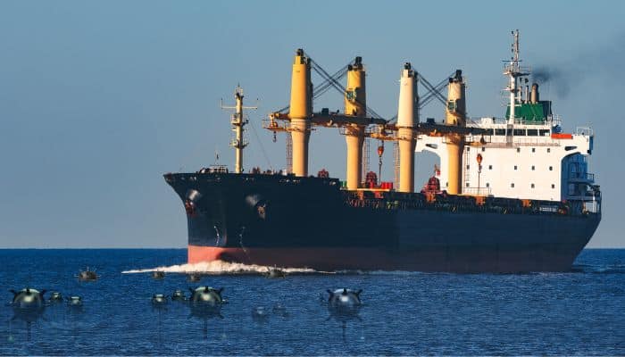 Turkish Cargo Ship Hits Mine