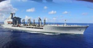 US Navy’s Newest Fleet Replenishment Oiler USNS Robert F. Kennedy Christened In San Diego