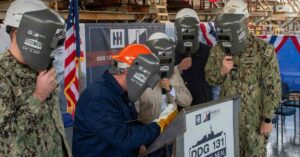 Keel Launched for US Navy’s Newest Arleigh Burke-Class DDG 52 Destroyer