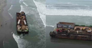 Mystery Ships Washed Ashore On A Tourist Beach