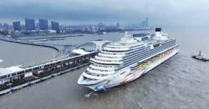 China's First Domestic Built Cruise Ship, Adora Magic City, Embarks On Its Trial Voyage