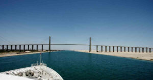 Cargo Ship Breaks Down In Suez Canal And Hits A Bridge