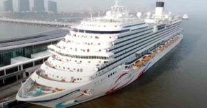 China's First Cruise Ship Embarks On Its Inaugural Cruise Journey