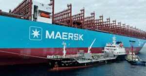 World’s First Ship-To-Ship Green Methanol Bunkering For Container Ship Ane Maersk Successful