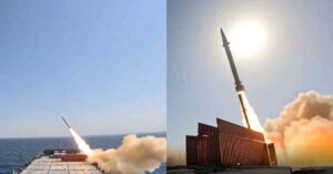 Watch: Iran Launches Ballistic Missiles From Converted Warship In Gulf Of Oman