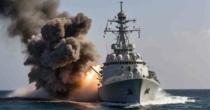 Houthis Launch Close-Range Ballistic Missile Toward US Navy Destroyer