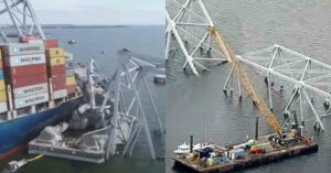 US Navy Deploys Largest Floating Cranes To Join Cleanup Operation Of Baltimore Bridge Debris