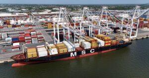 First Container Ship Arrives At Port Of Baltimore A Month After the Key Bridge Collapse