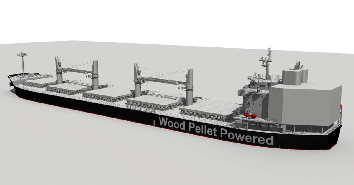 Biomass-fuelled Ship
