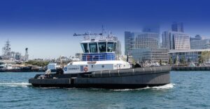 Crowley Christens America’s First Fully Electric Tugboat At The Port Of San Diego