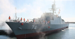 Iranian Navy Raises Capsized Frigate Sahand From Water At Port of Bandar Abbas