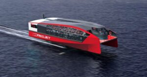 Red Funnel Unveils First-of-its-Kind Fully Electric E-foiling Passenger Ferry