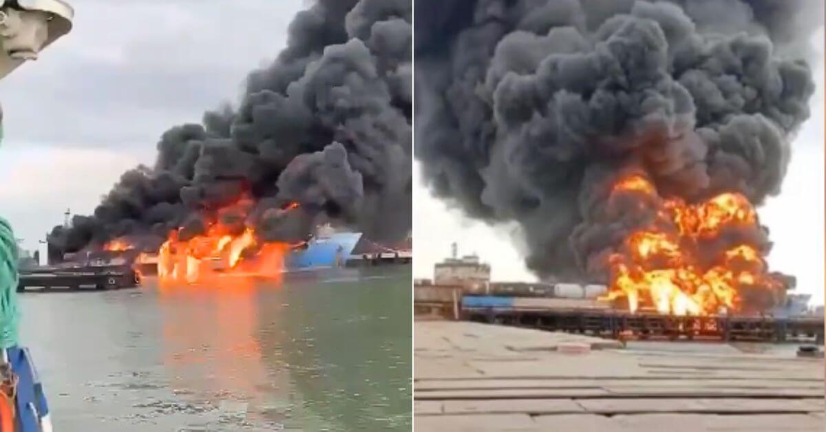 Ferry on Fire