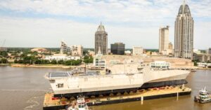 U.S. Navy’s Final Independence-Variant Littoral Combat Ship Launched By Austal USA