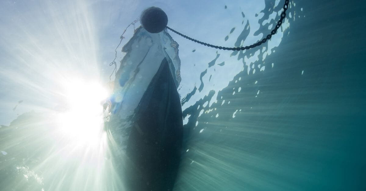 Ship underwater