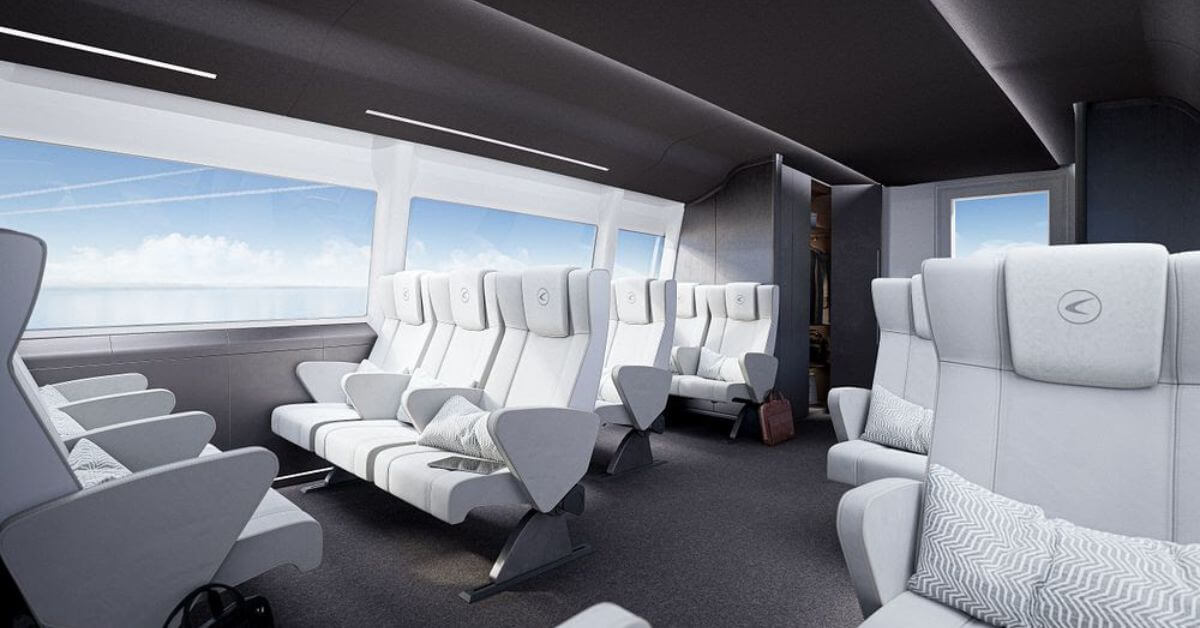 Flying Hydrofoil Passenger Ship