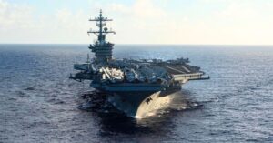 U.S. Navy’s Aircraft Carrier 'USS Theodore Roosevelt' Departs Middle East After 8-Month Deployment