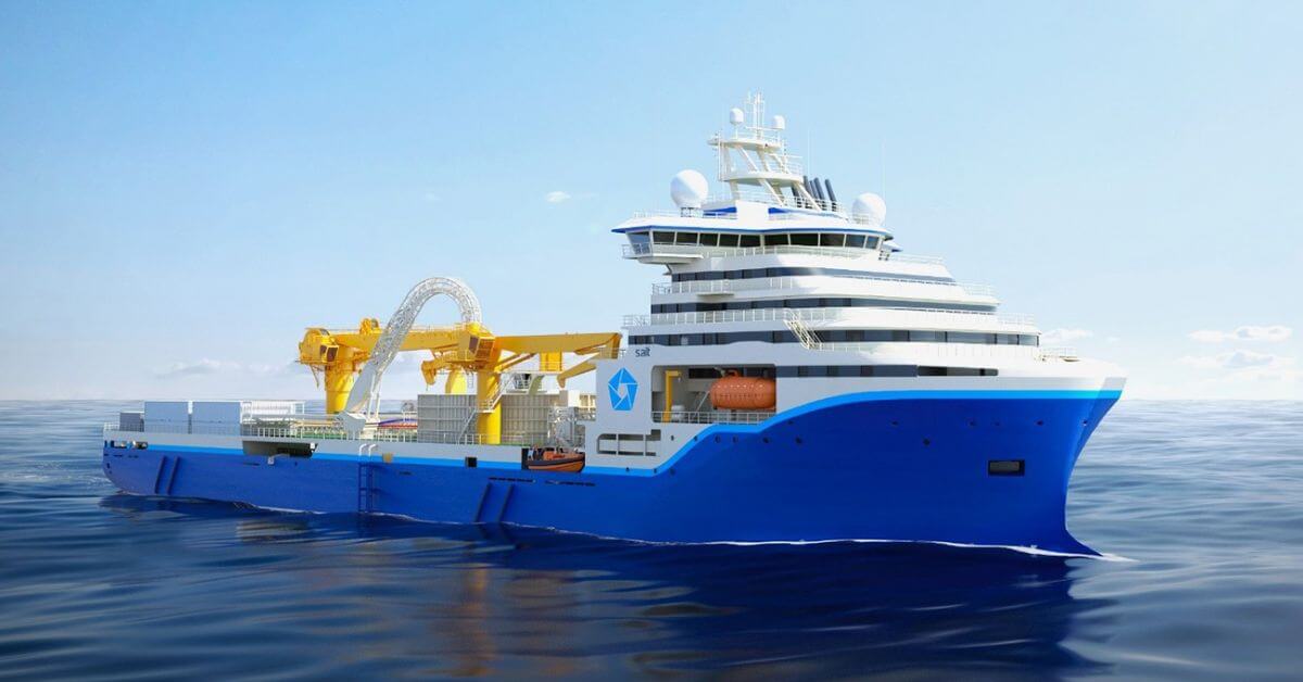 Cable-laying vessel