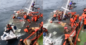 Passenger Ship Capsizes Off East Java Coast, Leaving 1 Dead & Another Missing