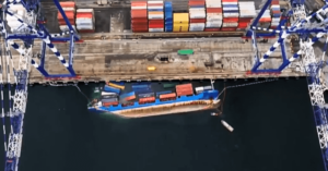 Watch: Container Ship Rolls Over During Improper Loading At Istanbul’s Largest Container Port