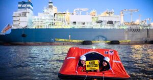Greenpeace Activists Block U.S. LNG Tanker In Germany To Stop Fossil Fuel Imports