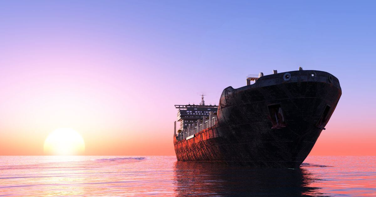 Grounded Tanker