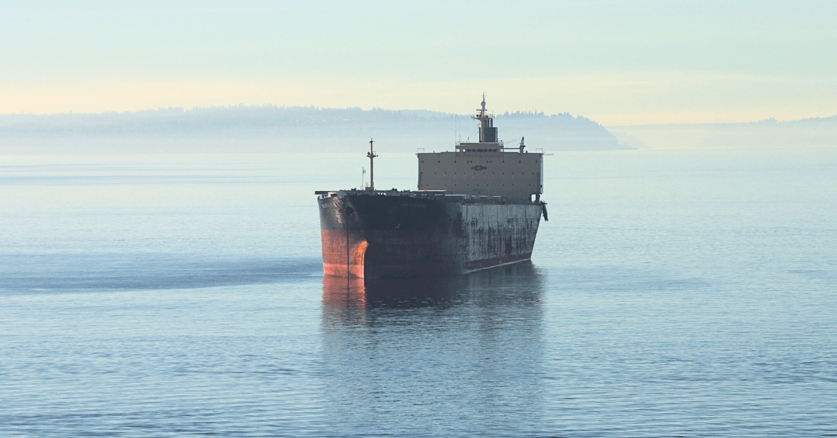Tanker at anchor