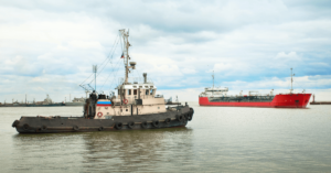 Tugboat Sinks After Colliding With Tanker Ship In The Mississippi River