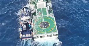 Watch: Chinese Coast Guard Fires Water Cannons, Sideswipes Philippine Patrol Vessel In South China Sea