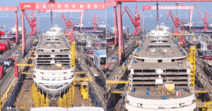 China Completes Hull Assembly For 2nd Domestically Built Cruise Ship