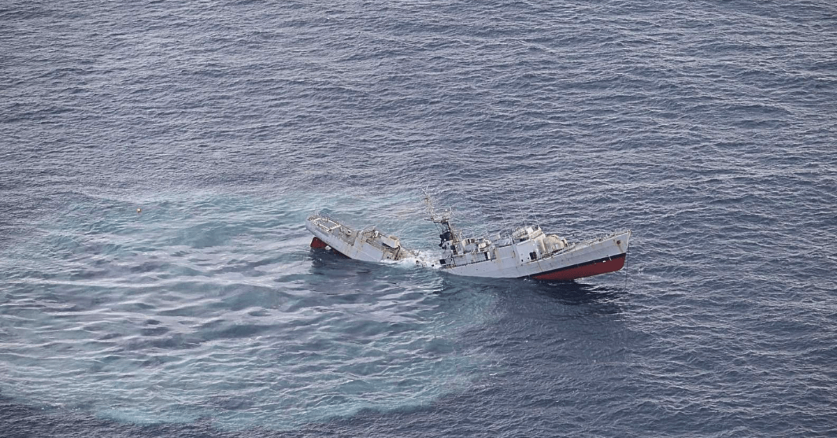 Sinking Corvette