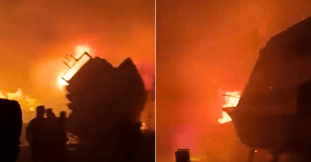 Burning Shipyard