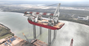 Images: First U.S.-built Wind Turbine Installation Vessel Undergoes Sea Trials