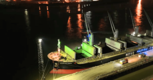 Massive Fire Breaks Out On Cargo Ship In North Kent