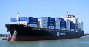 Crowley’s First Avance Class Vessel Begins Maiden Commercial Voyage