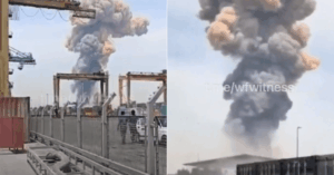 Video: Massive Fire Erupts At Iran’s Largest Port Facility, Over 500 Injured